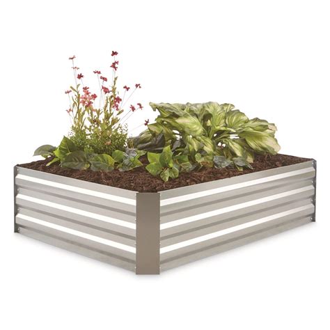 large metal planter boxes|planter box with galvanized metal.